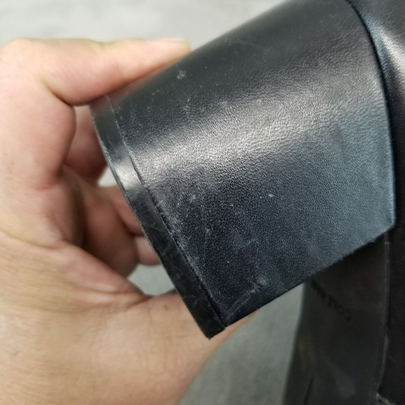 Cole Haan Shoes Womens Size 9 Black Leather Side Zip Ankle Booties - Picture 9 of 15